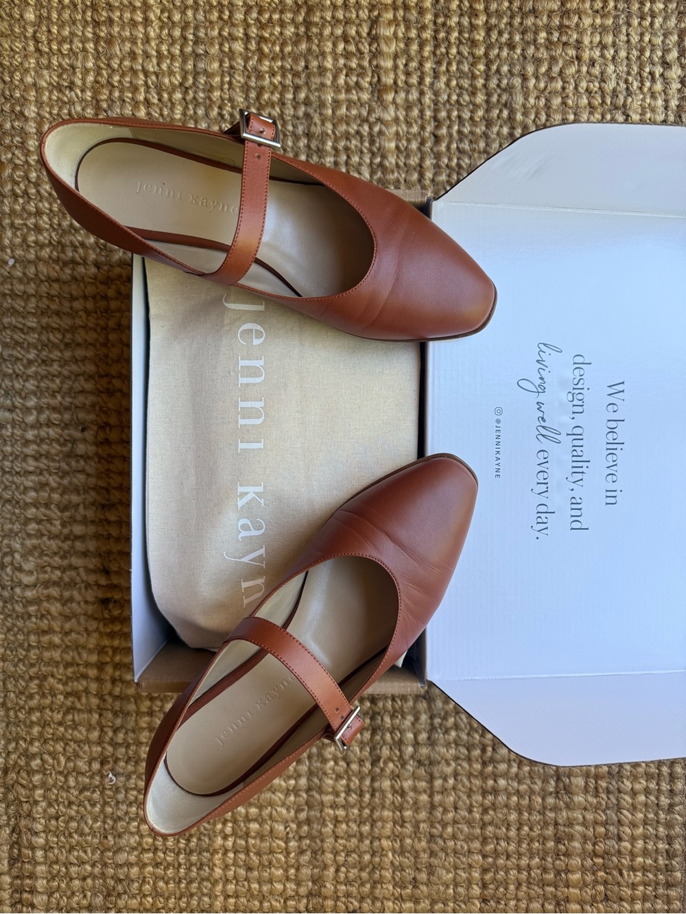 Jenni Kayne Women's Lana Flats Leather Spice - Size 38 (Brand New, in Box)